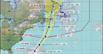 Nova Scotia - Hurricane Fiona to accelerate, bring ‘hurricane force winds’ to Atlantic Canada - globalnews.ca - Canada - county Atlantic - county Prince Edward - county St. Lawrence