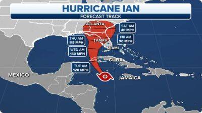Ron Desantis - Josh Breslow - Hurricane Ian forms in Caribbean, prompting Hurricane Watch for Florida's Gulf Coast, including Tampa Bay - fox29.com - state Florida - county Bay - city Tampa, county Bay - Cuba - Mexico - county Gulf - county Rush - Cayman Islands