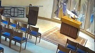 Caught on Camera: Rare religious statue stolen from the alter of Camden County church - fox29.com - state New Jersey - county Camden
