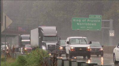 Clogged storm drains caused flooding and many accidents along Schuylkill Expressway - fox29.com - state Delaware