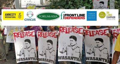 Ranil Wickremesinghe - End Arbitrary Detention of Wasantha Mudalige – HR Groups - newsfirst.lk - Sri Lanka