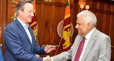 Ranil Wickremesinghe - Former UK Prime Minister David Cameron meets Sri Lankan President - newsfirst.lk - Sri Lanka - Britain