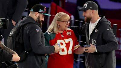 Jason Kelce gets emotional discussing his mother’s Super Bowl week: ‘She was on top of the world’ - fox29.com - Philadelphia - state Arizona - county Eagle - city Kansas City - city Phoenix, state Arizona - county Travis