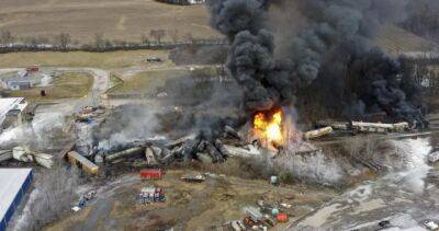 Ohio derailed train chemical cloud ‘highly unlikely’ to impact Canada - globalnews.ca - county Lake - Canada - state Pennsylvania - state Ohio - Palestine - state Michigan
