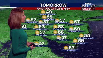 Weather Authority: Sunshine returns on Monday ahead of midweek warmup - fox29.com - state Delaware