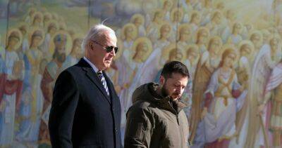 Joe Biden - Vladimir Putin - Volodymyr Zelenskyy - Joe Biden’s surprise visit to Ukraine downplayed by Russia - globalnews.ca - Washington - Russia - city Moscow - Ukraine