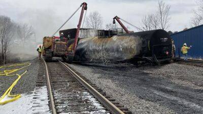 Pete Buttigieg - Buttigieg urges railroads to improve safety changes after fiery Ohio derailment - fox29.com - Usa - state Pennsylvania - state Ohio - Palestine - state Nebraska - city Omaha, state Nebraska