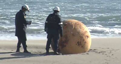 Mysterious sphere washes up on Japanese beach, triggering speculation - globalnews.ca - China - Japan - state South Carolina