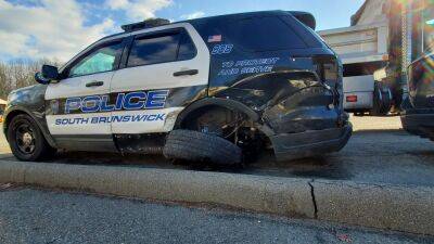 New Jersey officer escapes injury after distracted driver slams into patrol car: 'We were lucky' - fox29.com - state New Jersey - city New Brunswick - county Brunswick