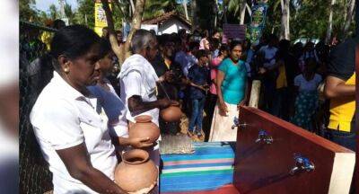 People of Hengamuwa celebrate Independence Day with safe water, from an RO Plant presented by Gammadda - newsfirst.lk - Sri Lanka