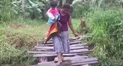 Cross a rickety bridge or risk an elephant attack? Locals in Dehiattakandiya forced to choose - newsfirst.lk