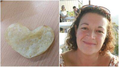 ‘I didn’t realize’: Woman mistakenly eats heart-shaped chip that could have won her 100K - fox29.com - Britain