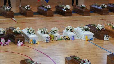 Coffins line stadium for migrants killed in shipwreck off Italy coast - fox29.com - Italy - city Rome - Turkey