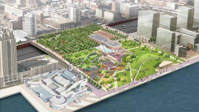 Work underway on project that will 'cap' I-95, redevelop Delaware River waterfront at Penn's Landing - fox29.com - New York - state Delaware - city Philadelphia - city Columbus - city Old