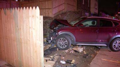 3-car crash involving 2-year-old child ends with vehicle crashing into East Mount Airy home - fox29.com