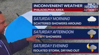 Weather Authority: Damp and overcast Friday night sets up rainy Saturday, with possible storms - fox29.com