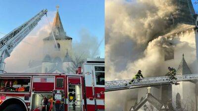 Easter Sunday - Fire tears through Massachusetts church on Easter Sunday - fox29.com - state Massachusets - city Boston - city Cambridge