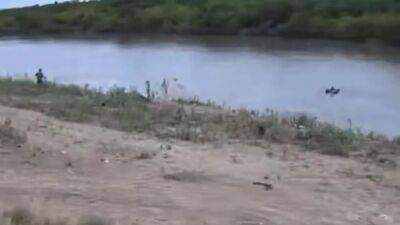 Bill Melugin - Video shows abandoned migrant child drifting on Rio Grande; National Guard troop runs to rescue - fox29.com - state Texas - county Eagle - Mexico - county Rio Grande - county El Paso
