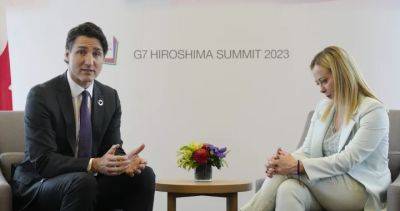 Justin Trudeau - Fumio Kishida - Giorgia Meloni - Trudeau calls out Italy’s LGBTQ+ stance during G7 meeting with Meloni - globalnews.ca - Japan - Italy - Canada - city Rome - city Naples - county Summit