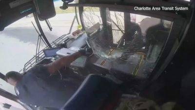 Wild video shows Charlotte bus driver, passenger shooting at each other after argument - fox29.com - state North Carolina - state Texas
