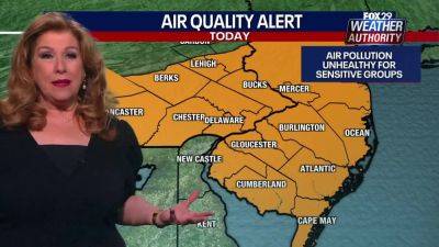 Justin Trudeau - Nova Scotia - Sue Serio - Code Orange: Smoke from wildfire in Canada prompts air quality alerts in Pennsylvania, New Jersey - fox29.com - Canada - state Pennsylvania - state New Jersey - state Delaware - county Chester - county Halifax - Philadelphia, state New Jersey