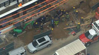 Jefferson Hospital - Officials: Worker rescued from trench collapse in North Philadelphia - fox29.com - Usa - city Philadelphia