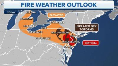 Philadelphia, New Jersey under 'critical' wildfire threat as unusual dry thunderstorm pattern looms - fox29.com - Canada - state New Jersey - Philadelphia, state New Jersey